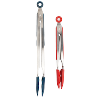MASTER Chef Stainless Steel Locking Tong Set, 2-pc