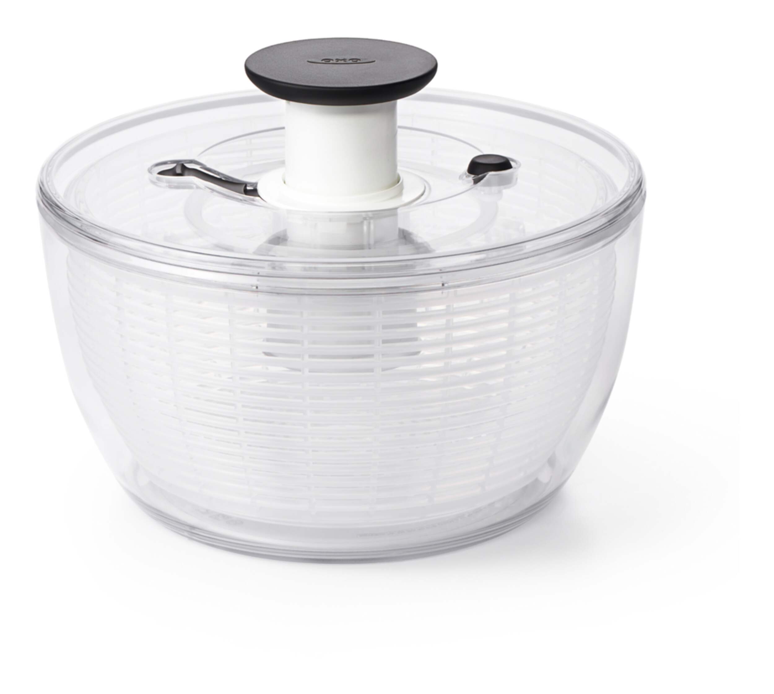 OXO Good Grips Salad Spinner, Clear, 10-1/4-in Front_Elevated