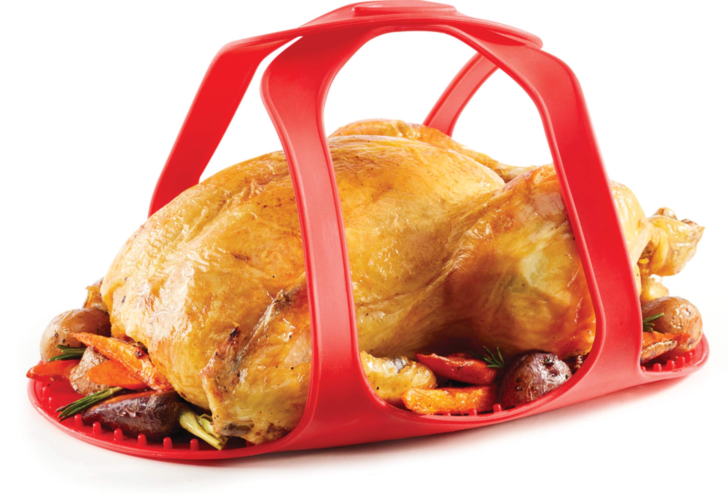 Soulève-dinde antiadhésif en silicone MASTER Chef Front_Three_Fourths_Angled_Left