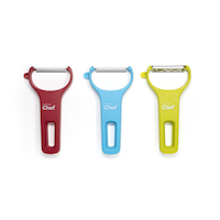 MASTER Chef Stainless Steel Peelers, 3-pk