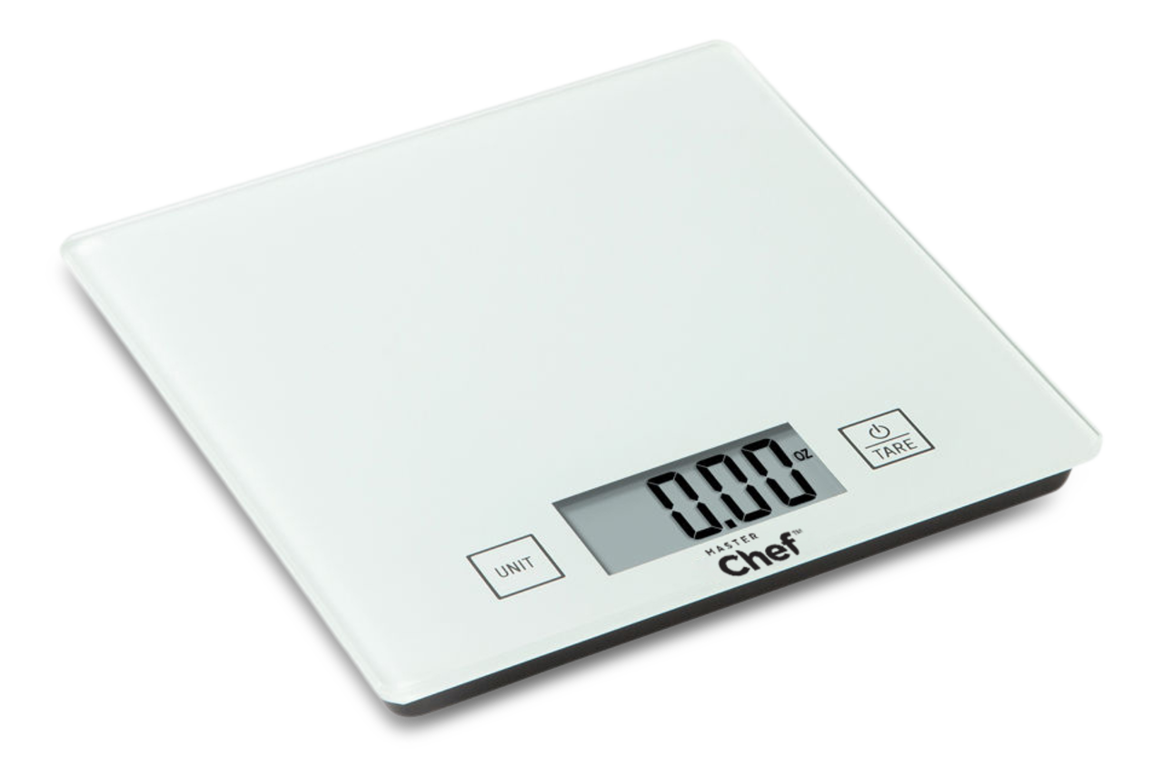 MASTER Chef Square Glass Kitchen Scale White 5 kg Canadian Tire