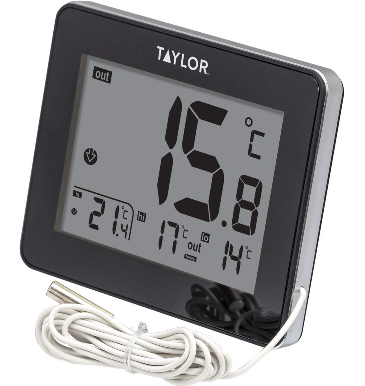 Thermomètre numérique câblé d'intérieur/extérieur Taylor