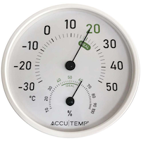 Accutemp Analog Thermometer Hygrometer, 5-in