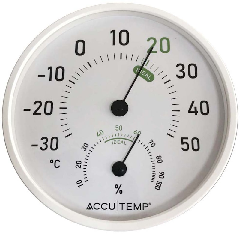 Accutemp Analog Thermometer Hygrometer, 5in Canadian Tire