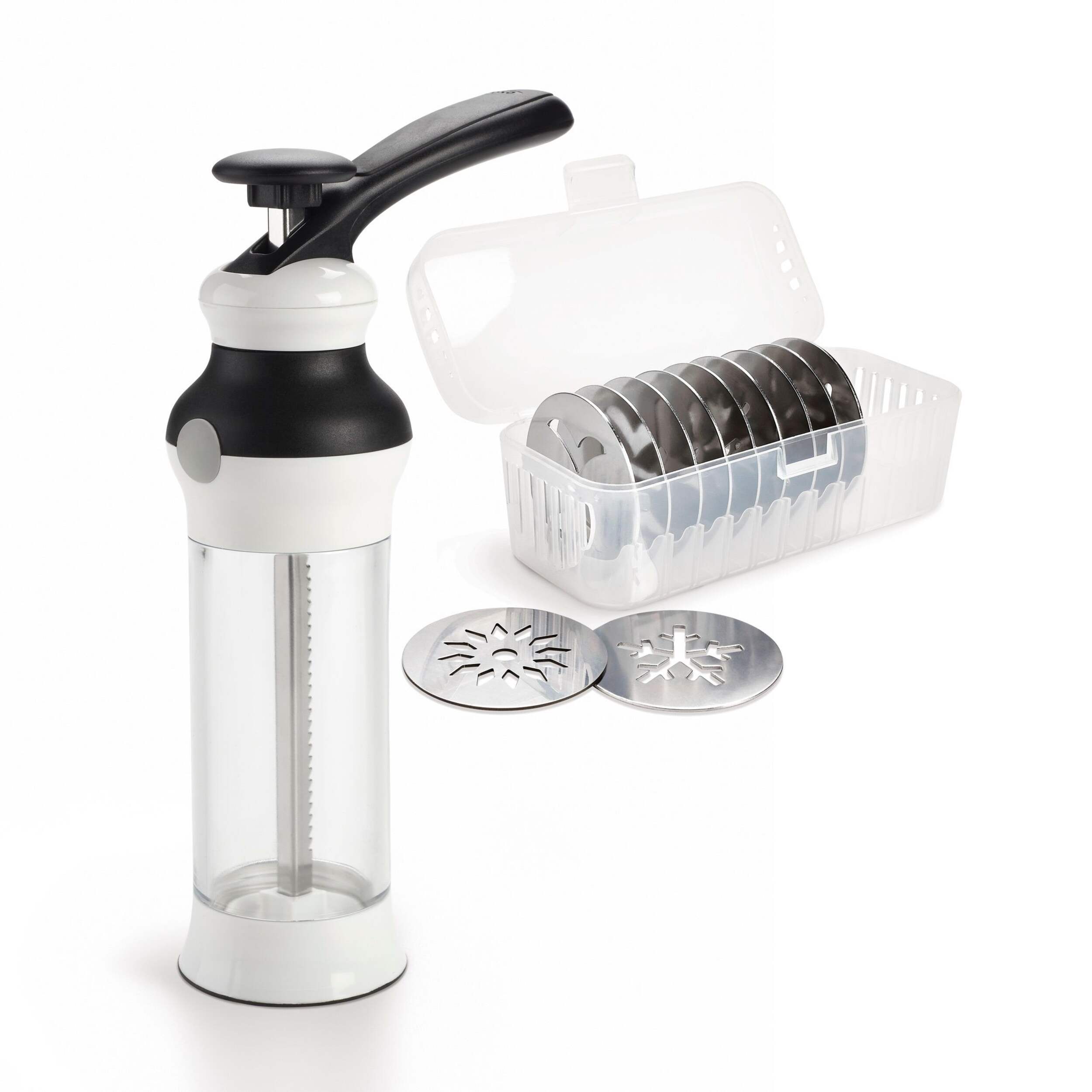 OXO Good Grips Cookie Press Set, 12-pc Front_Angled_Right