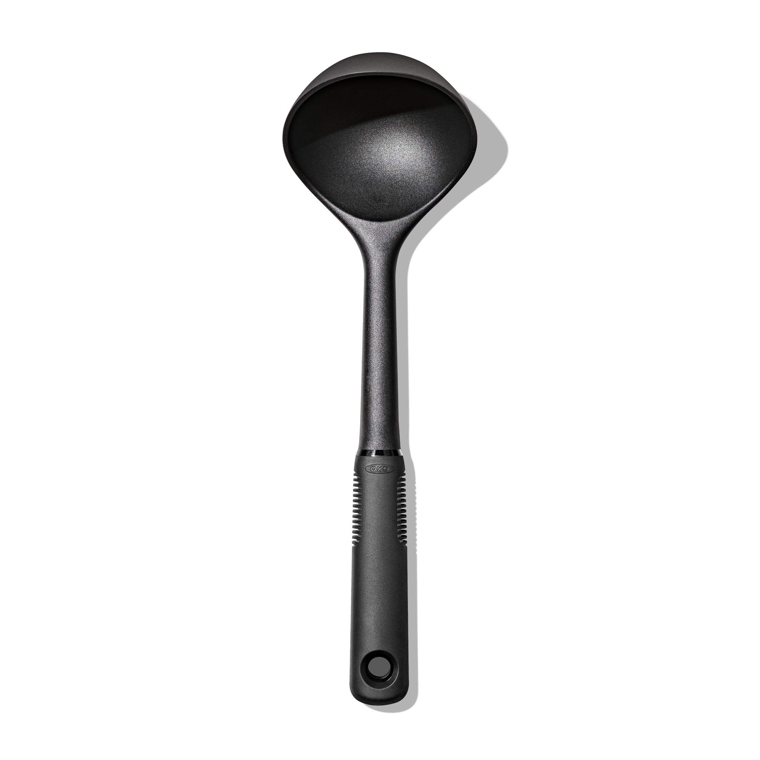 OXO Good Grips Ladle, Black Front_Flat