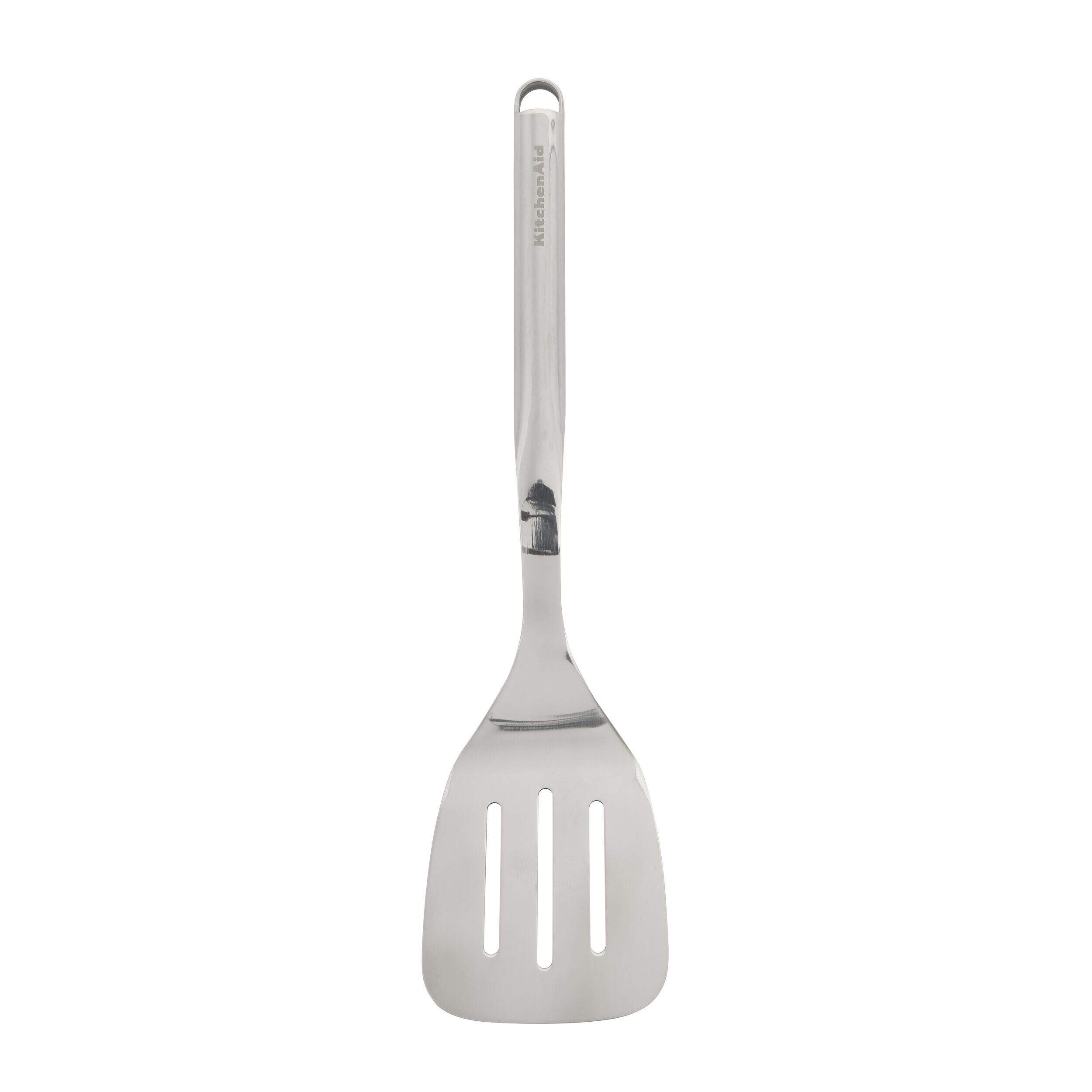 Spatule à fentes en inox de qualité supérieure KitchenAid Overhead_Flat