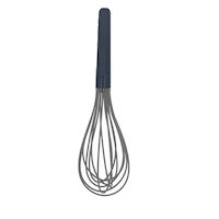 MasterChef Silicone Whisk Kitchen Tool, 12-in, Grey