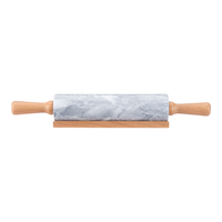 Vida by PADERNO Rolling Pin with Holder Front_Flat