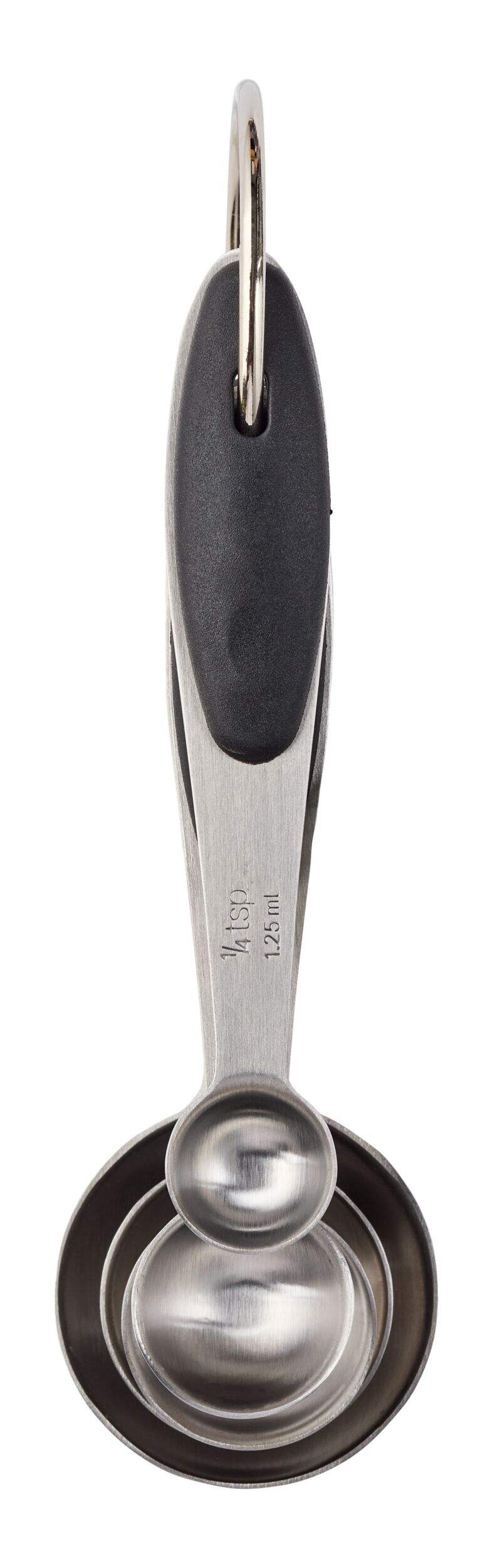 Master Chef Multi-Size Metal/Plastic Measuring Spoons Front_Flat