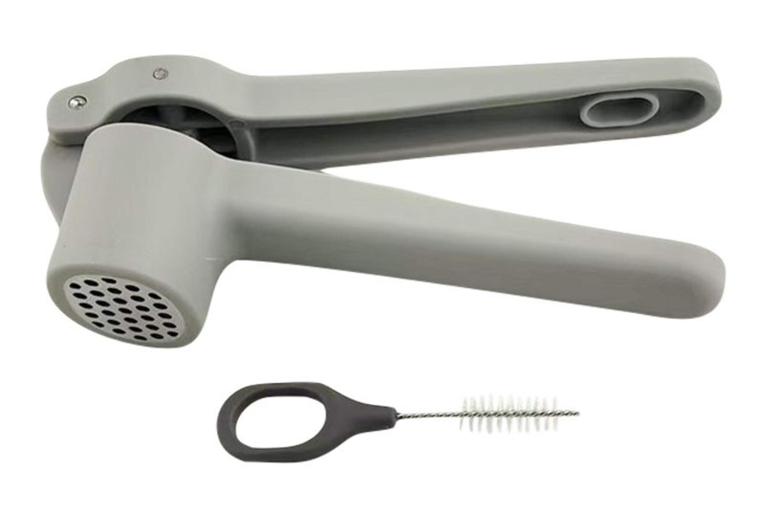 Simplicité Stainless Steel Garlic Press with Brush Composite_or_Mixed