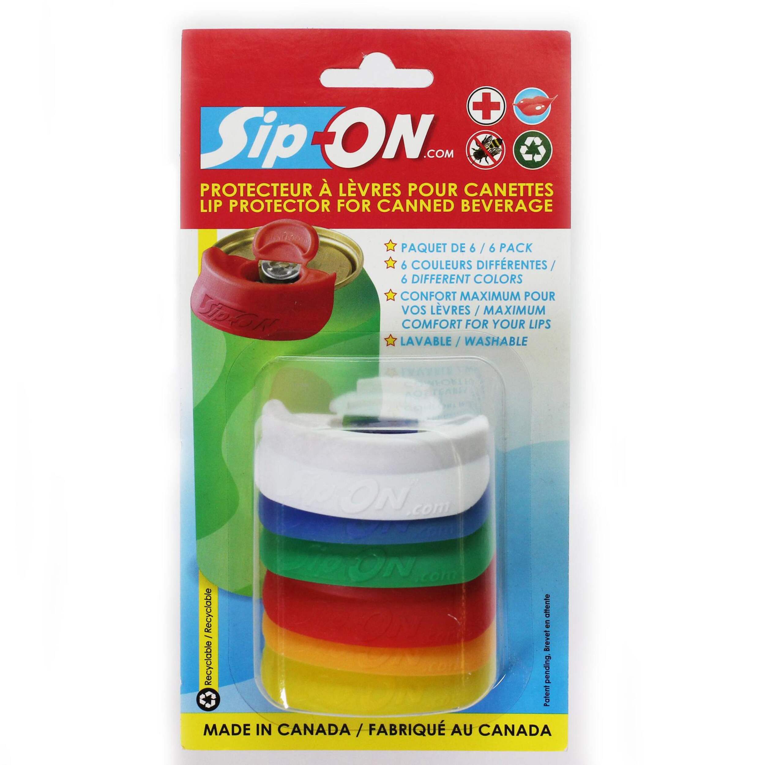 Couvercle pour canette, 6 paq. Front_Flat