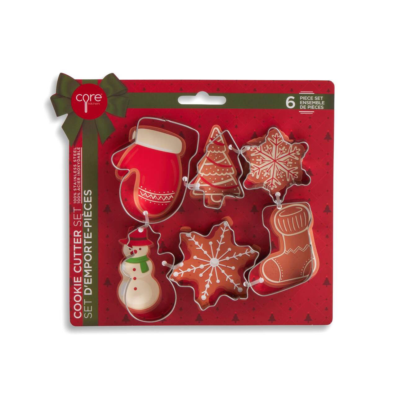 NEW! CORE KITCHEN CHRISTMAS 6 Piece Holiday Baking Set