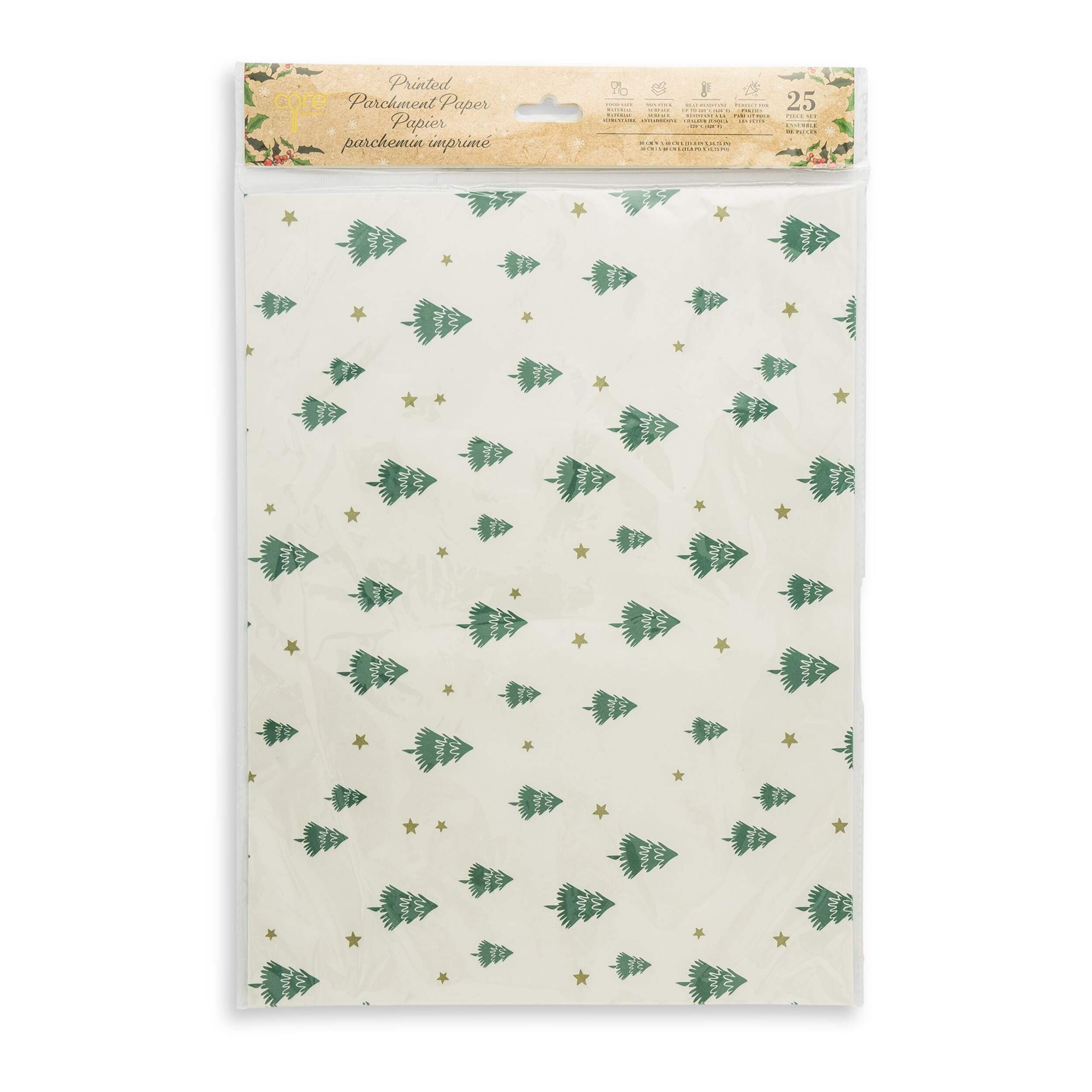 Core Home Christmas Tree Parchment Paper, 25 Sheets Front_Flat