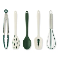Core Home Stain-Resistant Mini Utensils Set, Evergreen, 5-pc