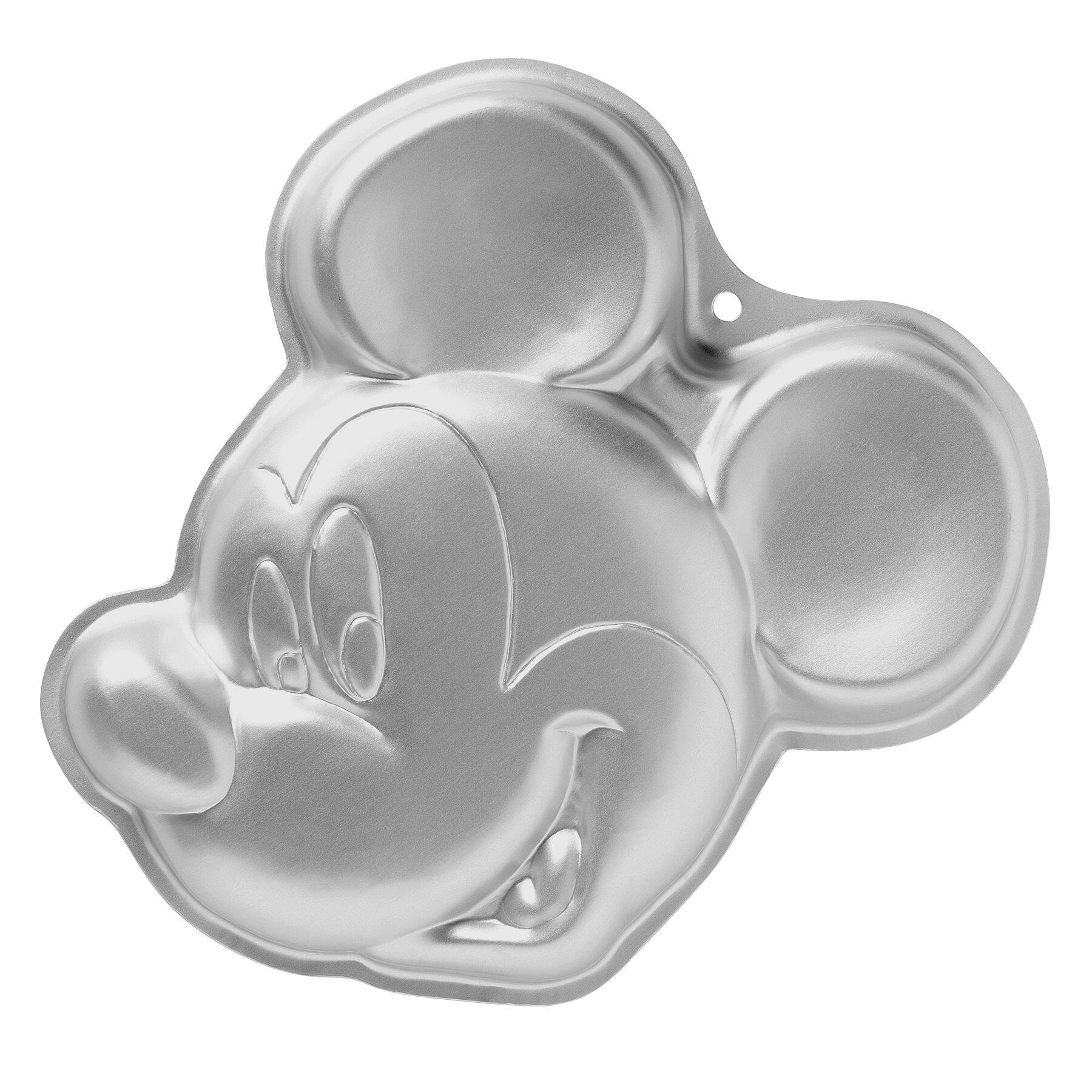 Disney Mickey Mouse Wilton Aluminum Reusable Cake Pan Silver 14 in for Baking Party City