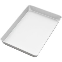 Wilton Rectangle Aluminum Reusable Large Sheet Cake Pan, Silver, 12-in, for Baking Overhead_Plunge