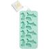 Wilton Silicone Sea Animal 12-Cavity Baking & Candy Mold, Green, for Ice/Chocolate/Candy/Frozen Treats Overhead_Flat