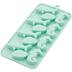 Wilton Silicone Sea Animal 12-Cavity Baking & Candy Mold, Green, for Ice/Chocolate/Candy/Frozen Treats Bottom_Plunge