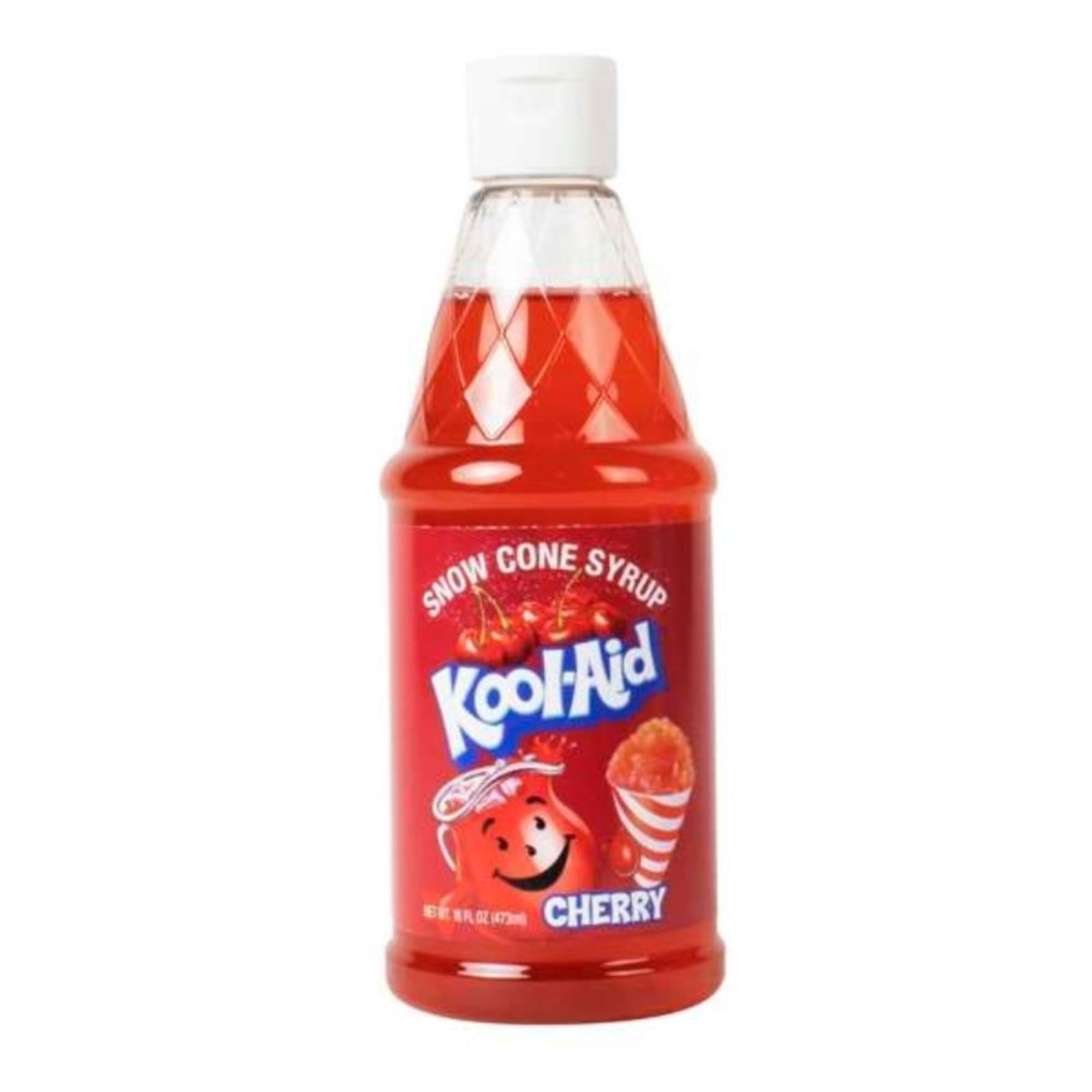 Nostalgia Kool-Aid Cherry Snow Cone Syrup, 16-oz Flavoured Front_Flat