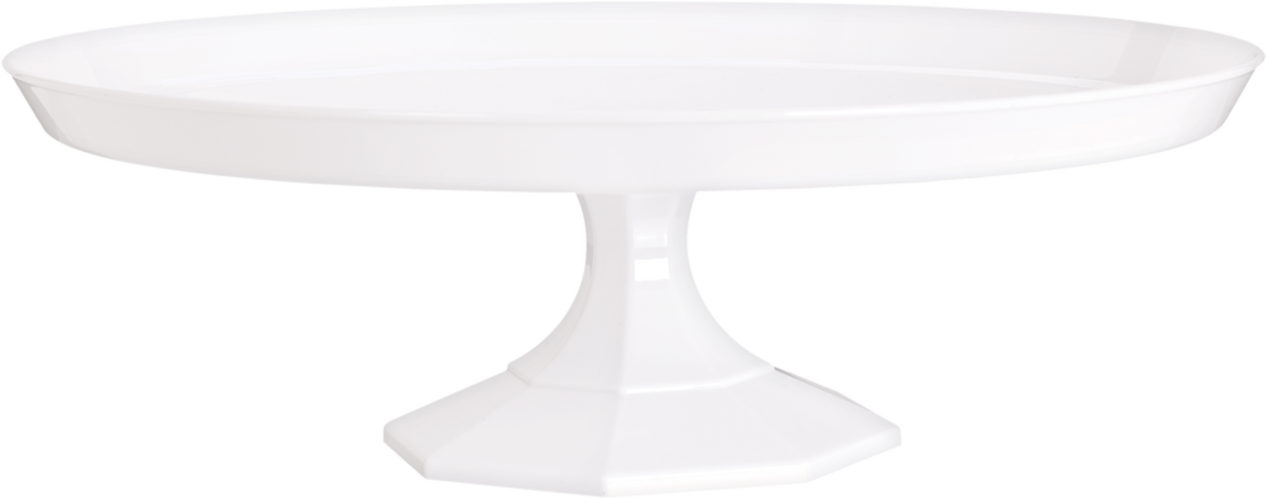Medium White Plastic Cake Stand Party City