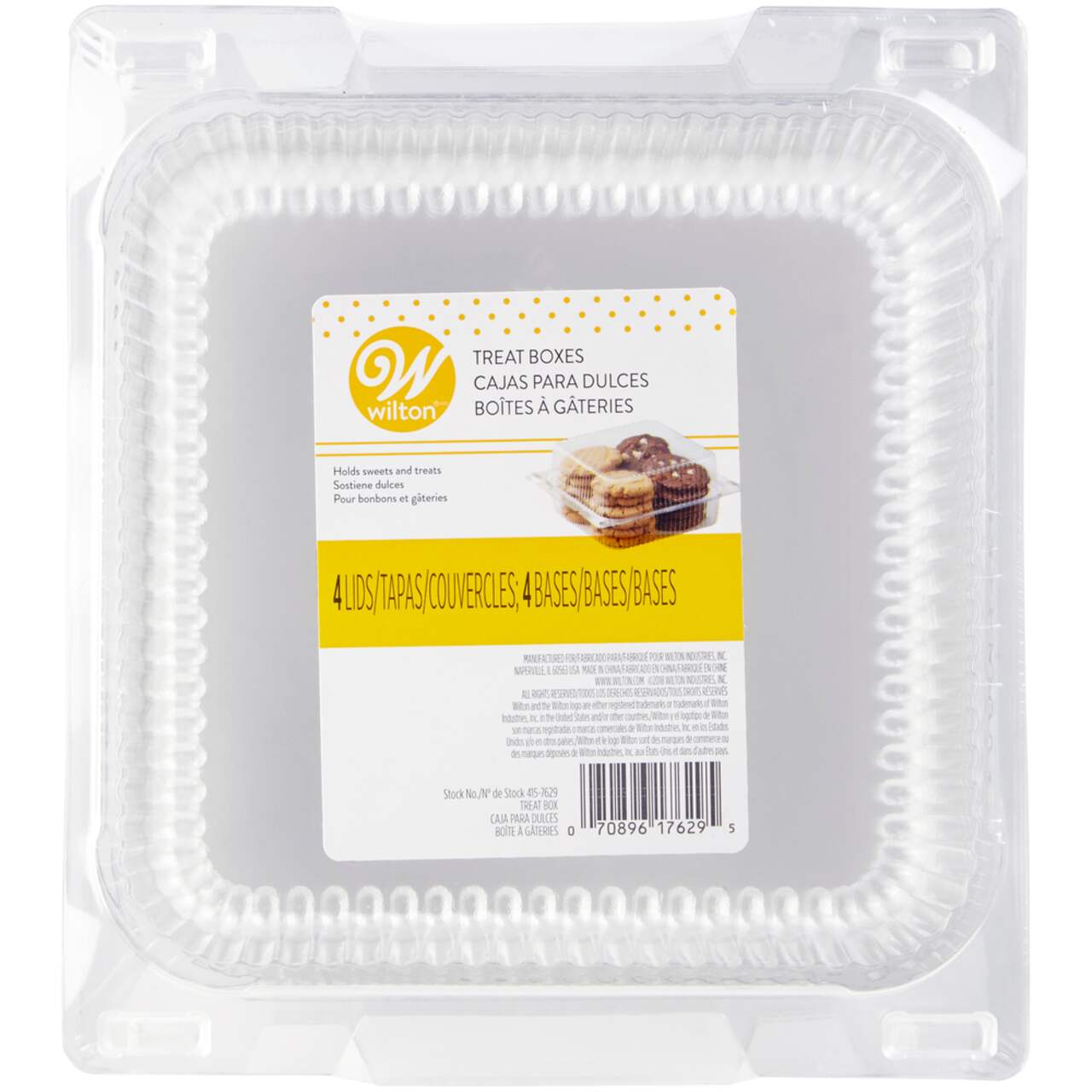 Wilton Clear Treat Boxes, 4-pk