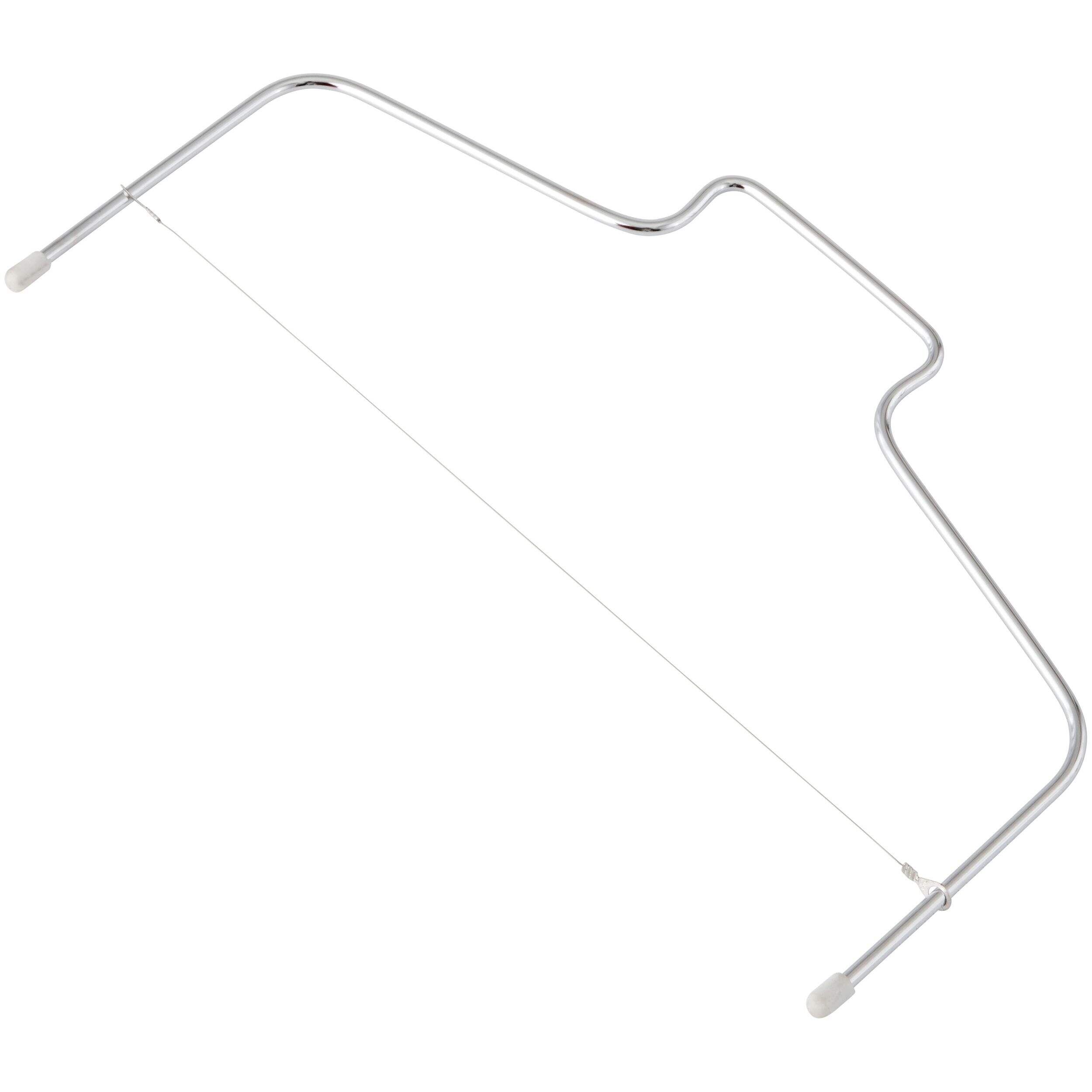 Wilton Cake Leveler, Silver, 12-in, for Baking/Cake Decoration Front_Three_Fourths_Angled_Left
