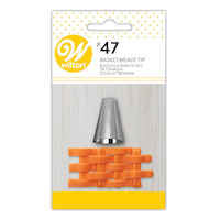 Douille de décoration linge à vaisselle natté Wilton pour poche à douille, argent, pour cuisson/décoration de gâteau Front_Flat