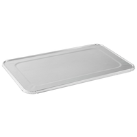 Rectangle Aluminum Foil Steam Full Lid, Silver, 19-in, for Baking/Cooking/Steaming Front_Angled_Left