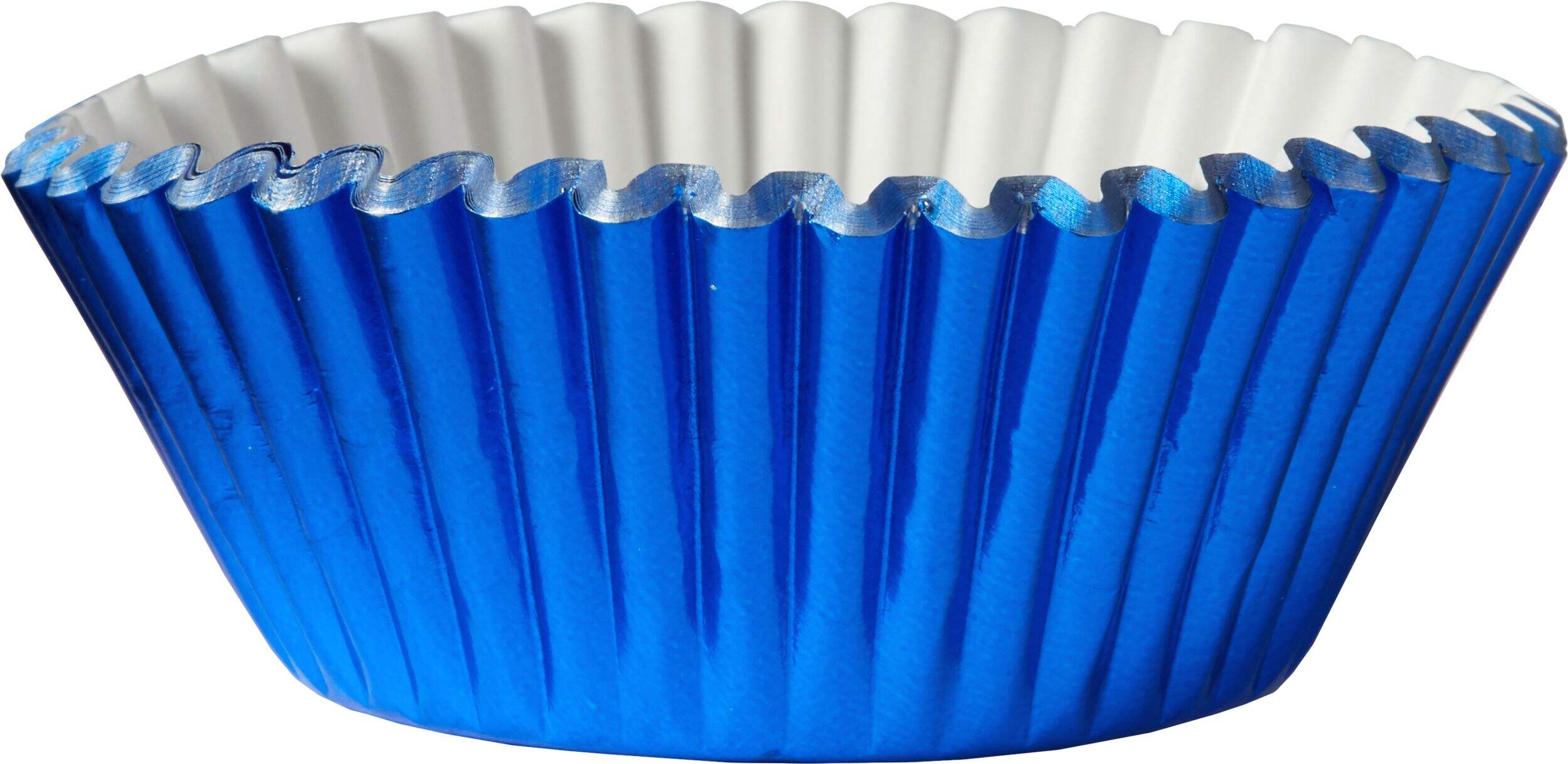 Moules en papier bleu royal, paq. 24 Front_Elevated