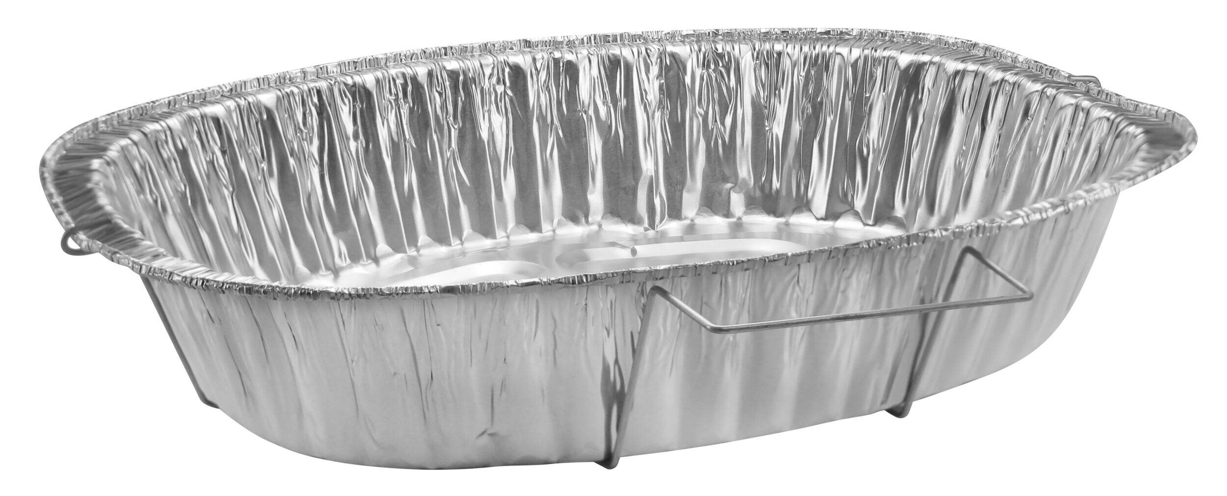 Round Chrome Steam Rack for Chafing Dishes, Silver, 18.25-in, for Keeping Food Hot Front_Angled_Left