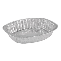 Round Foil Reusable Steam Baking Pan, Silver, 17.75-in, for Baking/Cooking/Steaming