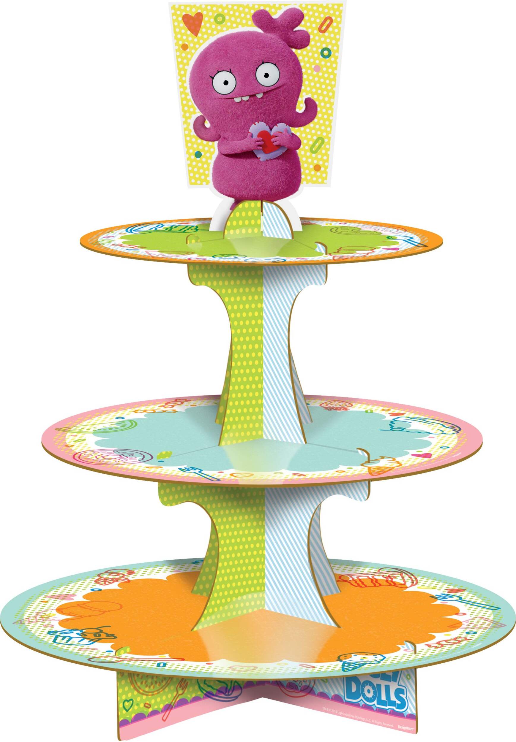 Ugly Dolls Cupcake Stand Front_Flat