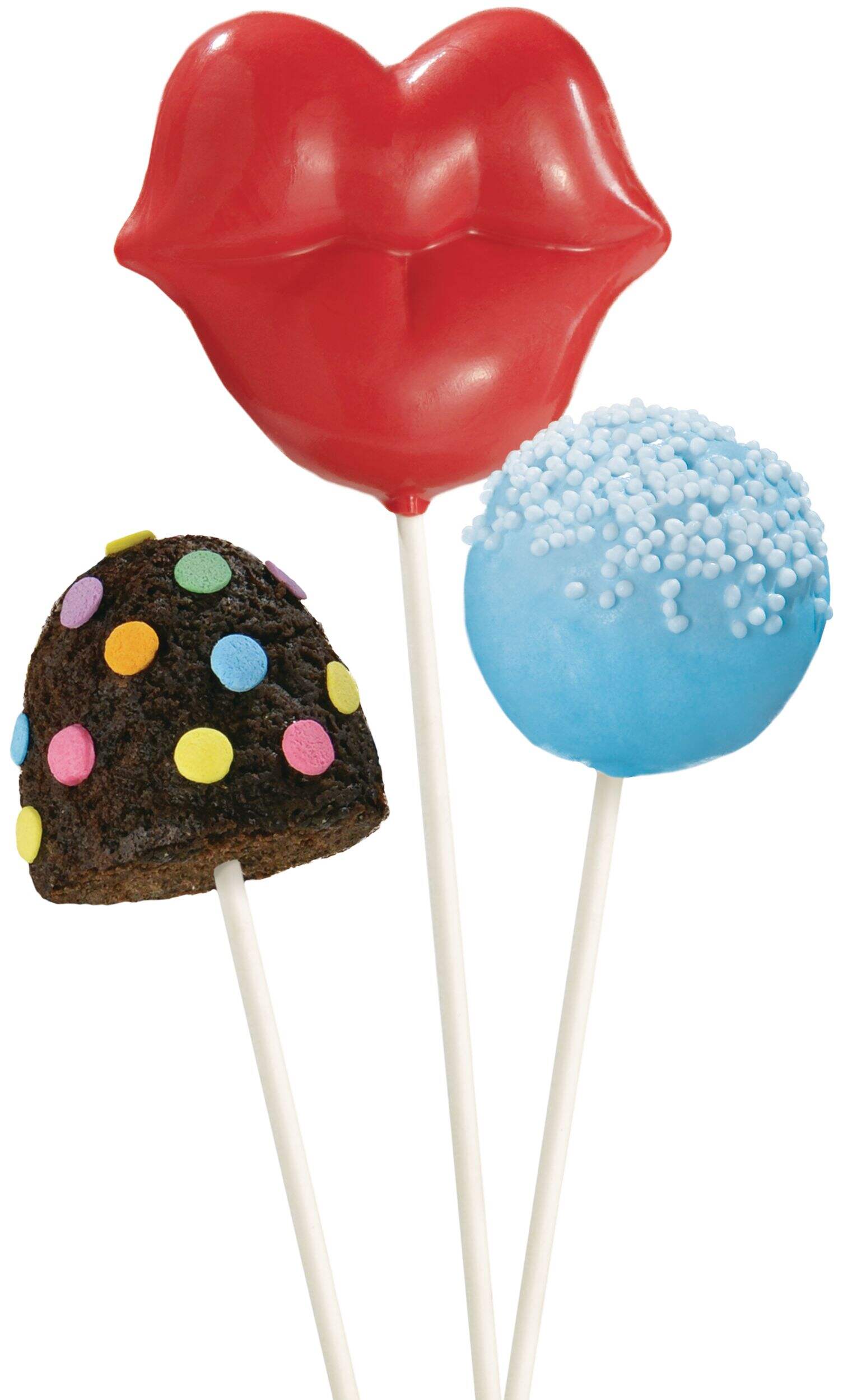 Lollipop Sticks, White, 8-in, 25-pk Front_Flat