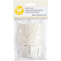 Wilton Nut Cup Treat Cups, White, 3-oz, 24-pk, for Snack Container/Party Favour Front_Flat