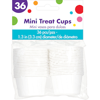 Wilton Mini Nut Cup Treat Cups, White, 1.25-oz, 35-pk, for Snack Container/Party Favour Front_Flat