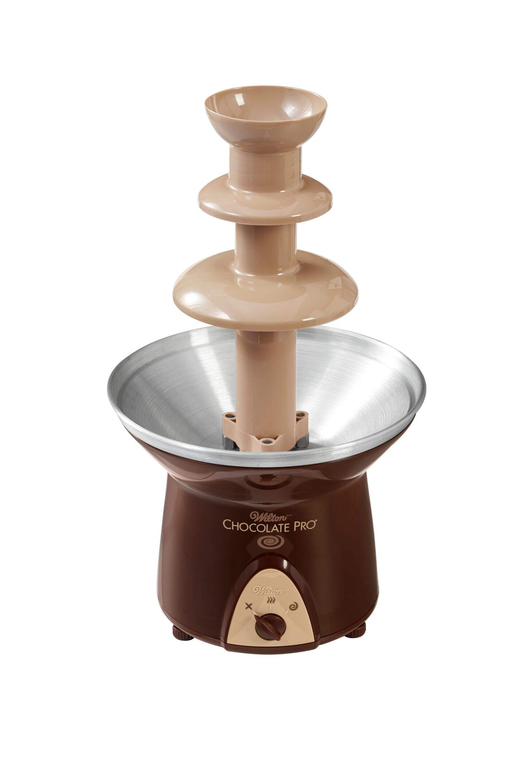 Fontaine à chocolat Wilton, brun, pour fête d'anniversaire Front_Elevated