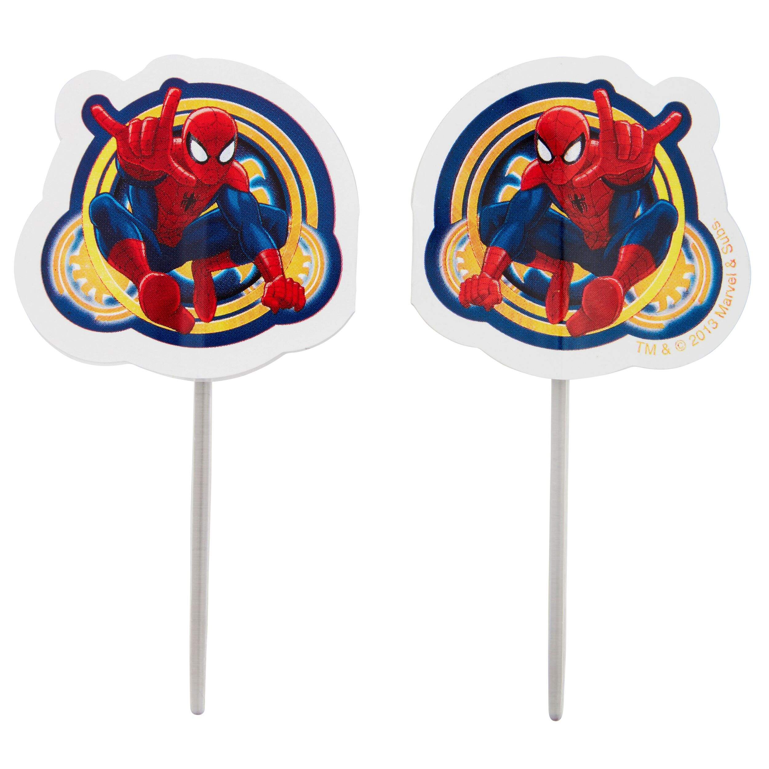 Wilton Ultimate Spider-Man Fun Picks Cupcake Toppers, 24-pk Front_Flat