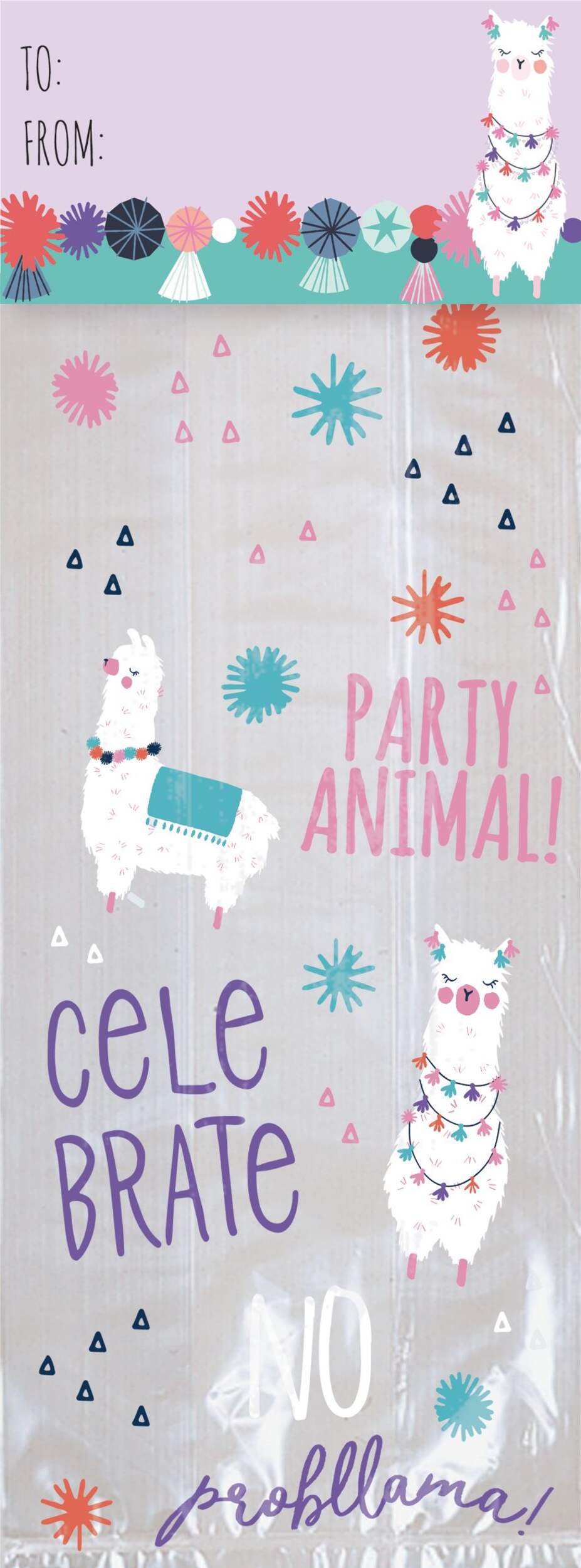 Wilton Llama Fun Treat Bag Kit, 20-ct Front_Flat