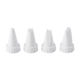 Wilton Icing Decorating Tip Set for Piping Bags, White, 4-pk, for Baking/Cake Decoration Front_Elevated