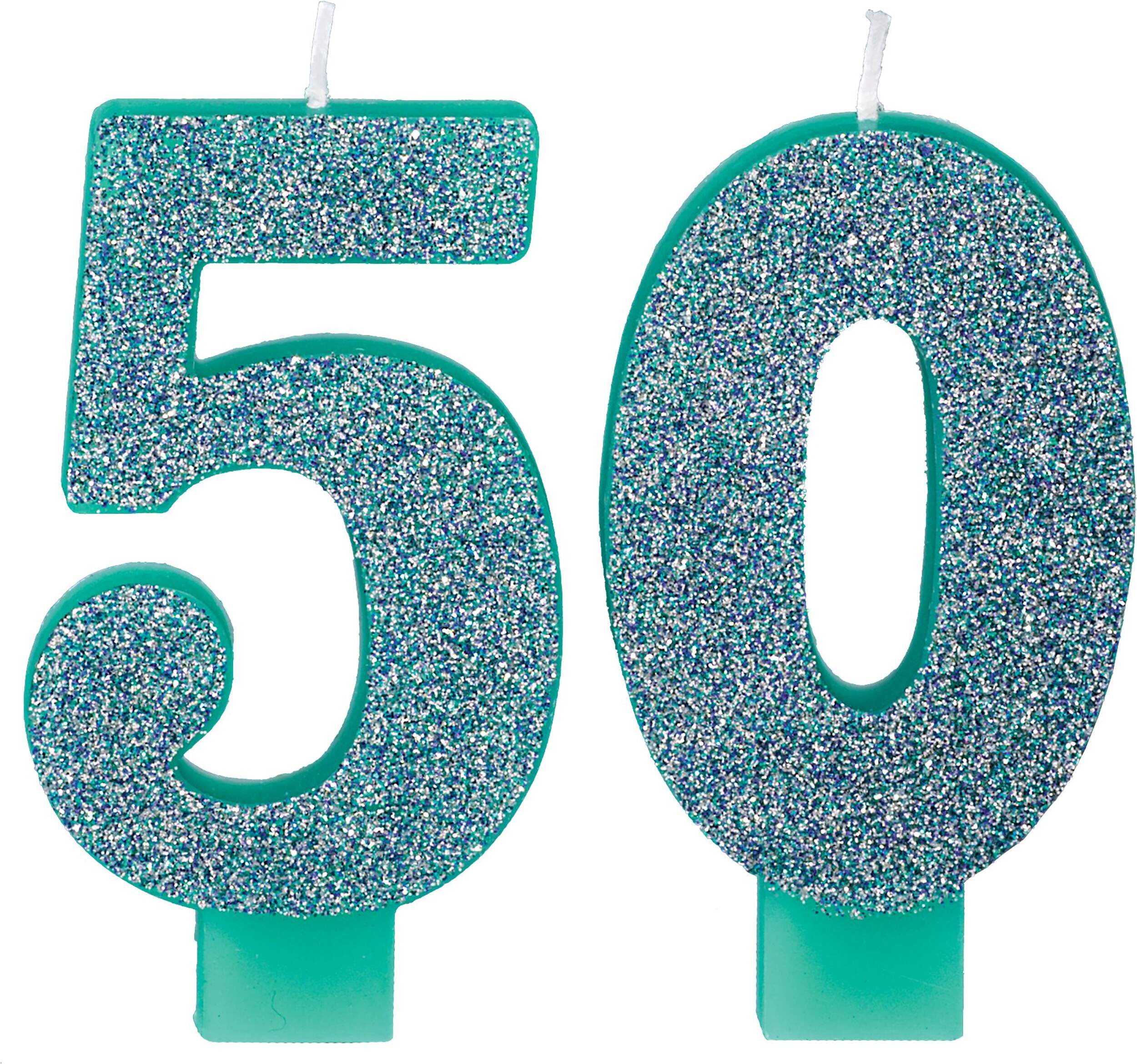 Bougies d’anniversaire 50 ans, paq. 2 Front_Elevated