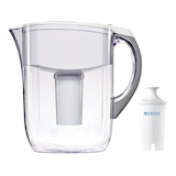 Brita® Grand Water Filter Pitcher with Standard Replacement Filter, BPA Free, 10 Cup, White Composite_or_Mixed