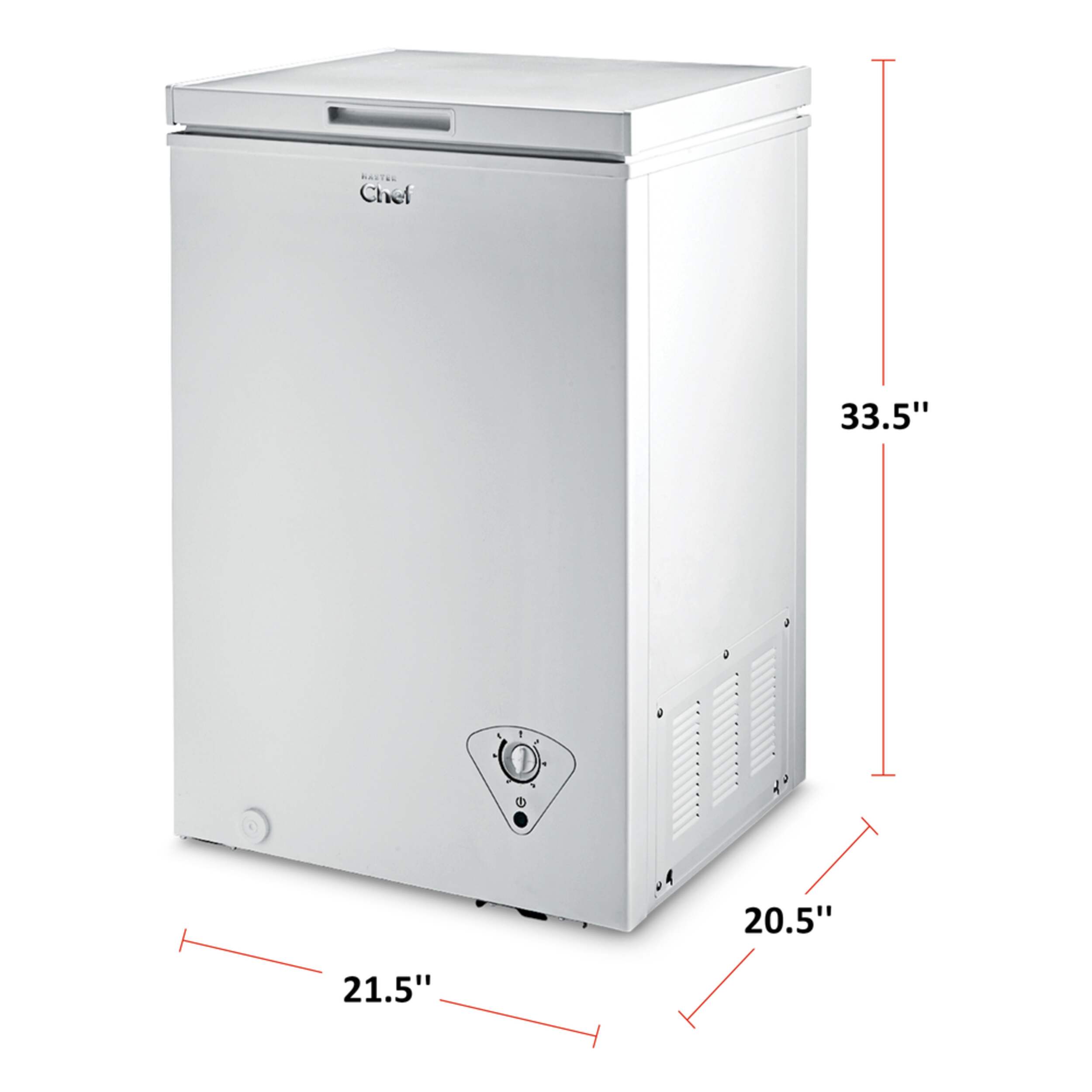 Master Chef Energy Star Chest Freezer With Front-mount Thermostat For 