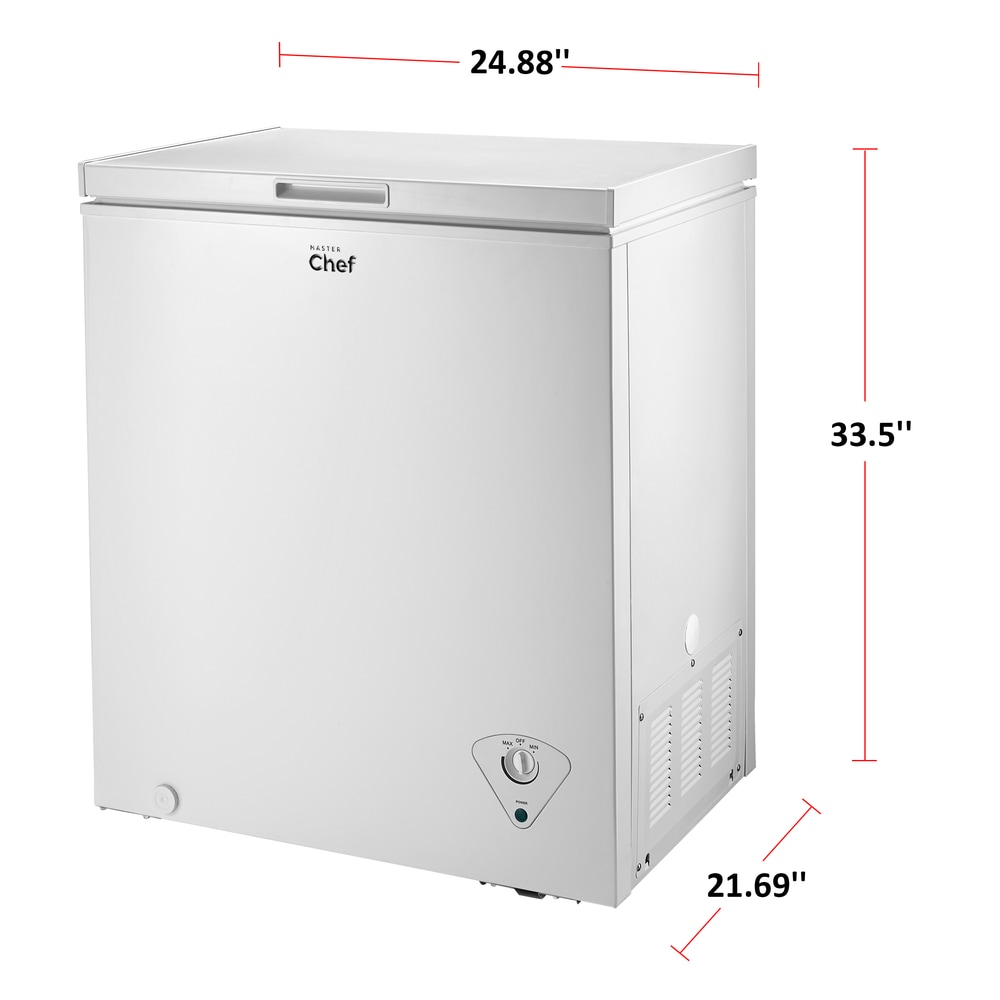 MASTER Chef Energy Star Chest Freezer with FrontMount Thermostat for