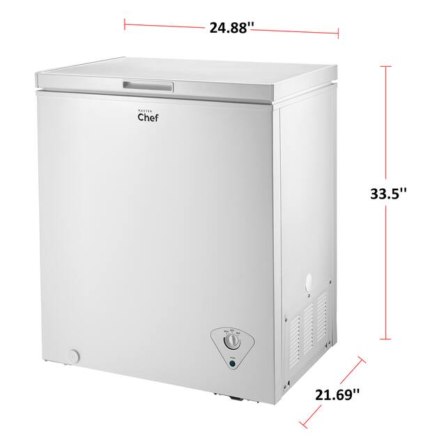 MASTER Chef Energy Star Chest Freezer with Front-Mount Thermostat for ...