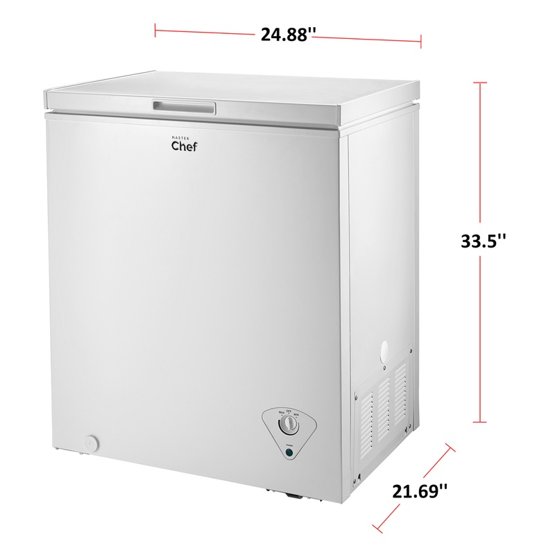 MASTER Chef Energy Star Chest Freezer with FrontMount Thermostat for