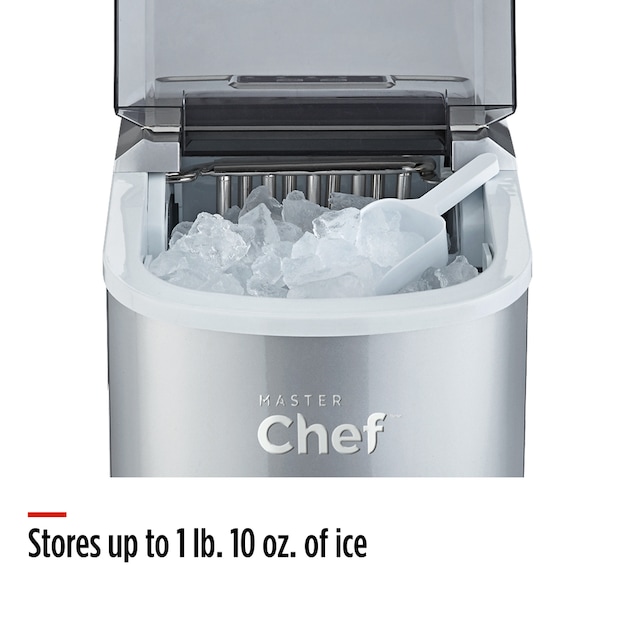 MASTER Chef Portable Countertop Ice Maker, 26.5 lbs of Ice Per Day