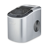 MASTER Chef Portable Countertop Ice Maker, 26.5 lbs of Ice Per Day, Ready in 6 Min, 2L, Silver Front_Three_Fourths_Angled_Left