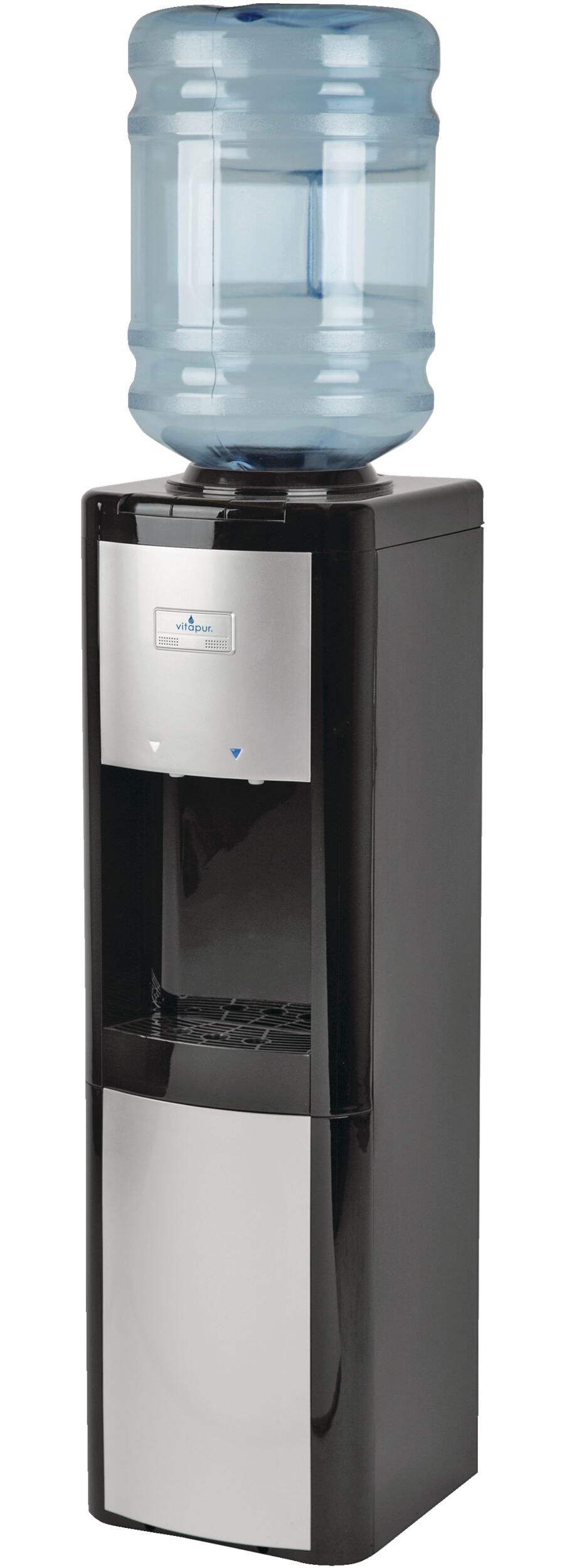 Vitapur Top Load Water Cooler/Dispenser, 2 Temperatures, Black