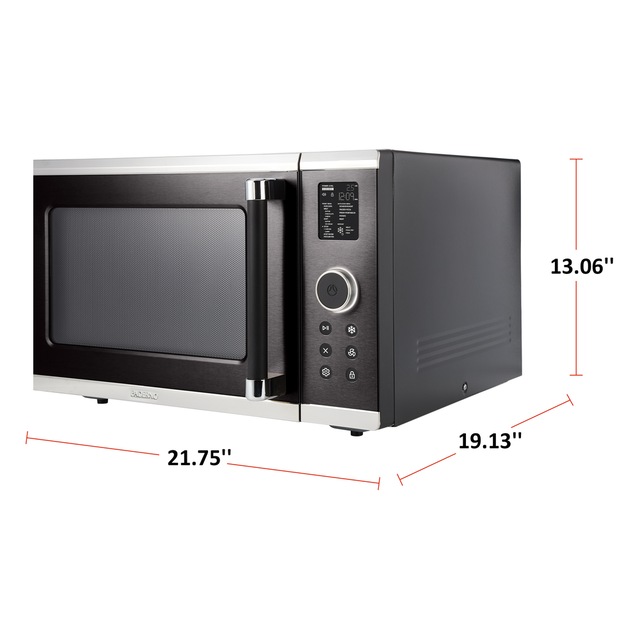 PADERNO Countertop Microwave with EvenHeat Inverter Technology, 1.6 cu